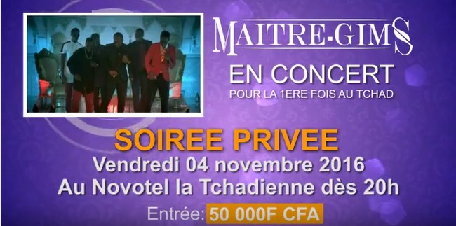 Crise sociale au Tchad: un concert de Maître Gims à N’Djaména pour tenter de calmer la colère des jeunes