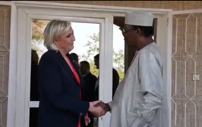 Marine Le Pen aurait instrumentalisé Idriss Déby pour conforter sa stature internationale, selon la presse africaine