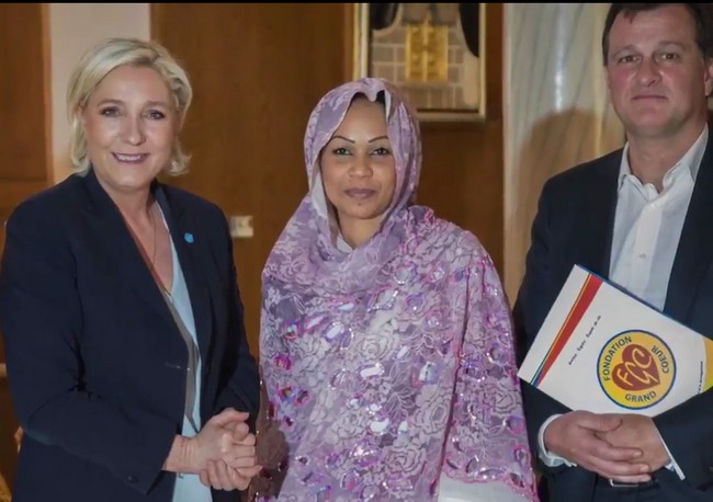 Tchad: Marine le Pen reçue à la présidence par Hinda Déby Itno