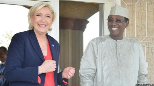 Élection présidentielle en France: le Président Idriss Déby accusé d’avoir financé la campagne de la candidate du Front National
