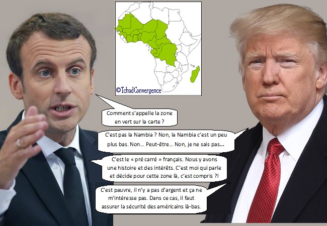 Le Tchad classé État voyou: Macron donne une leçon de géographie politique à Trump