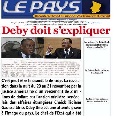 Inculpation de Gadio pour corruption aux États-Unis: Amnesty international Sénégal demande à la justice américaine d’arrêter Idriss Déby Itno