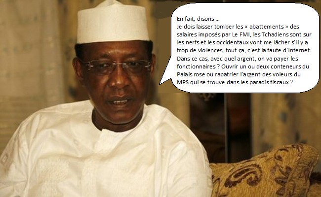 Acculé par le FMI, Idriss Déby ne sait plus à quel saint se vouer pour avoir de l’argent