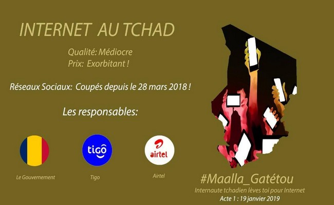« Maalla Gatétou »: manifestation virtuelle pour dénoncer les 10 mois de censure d’internet au Tchad