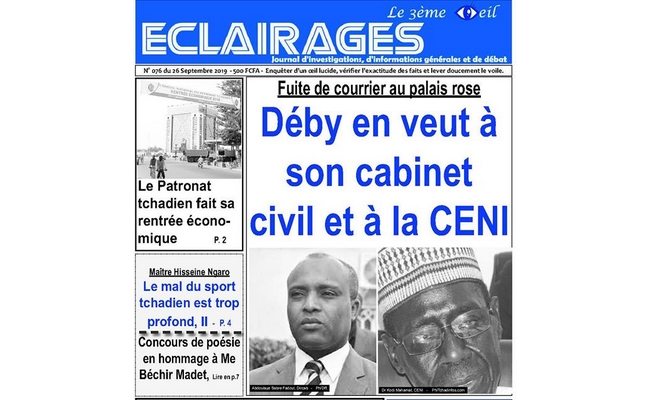 Tchad: après une fuite dans la presse du courrier du Dircab à la CENI, le Palais rose cherche à démasquer la taupe